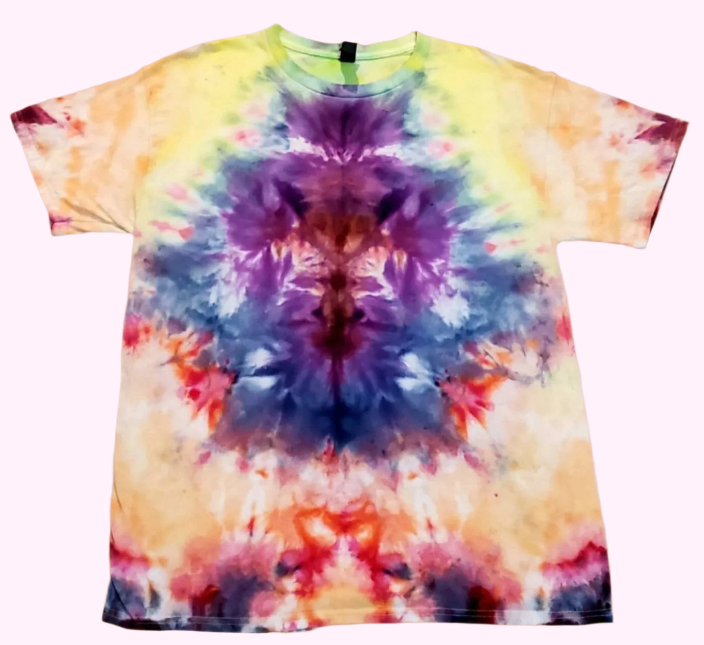 XL Angel Wings Cross Tie-Dye T-shirt