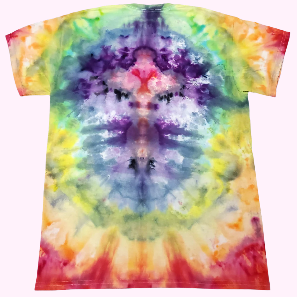 M Peacock Cross Tiedye Tee