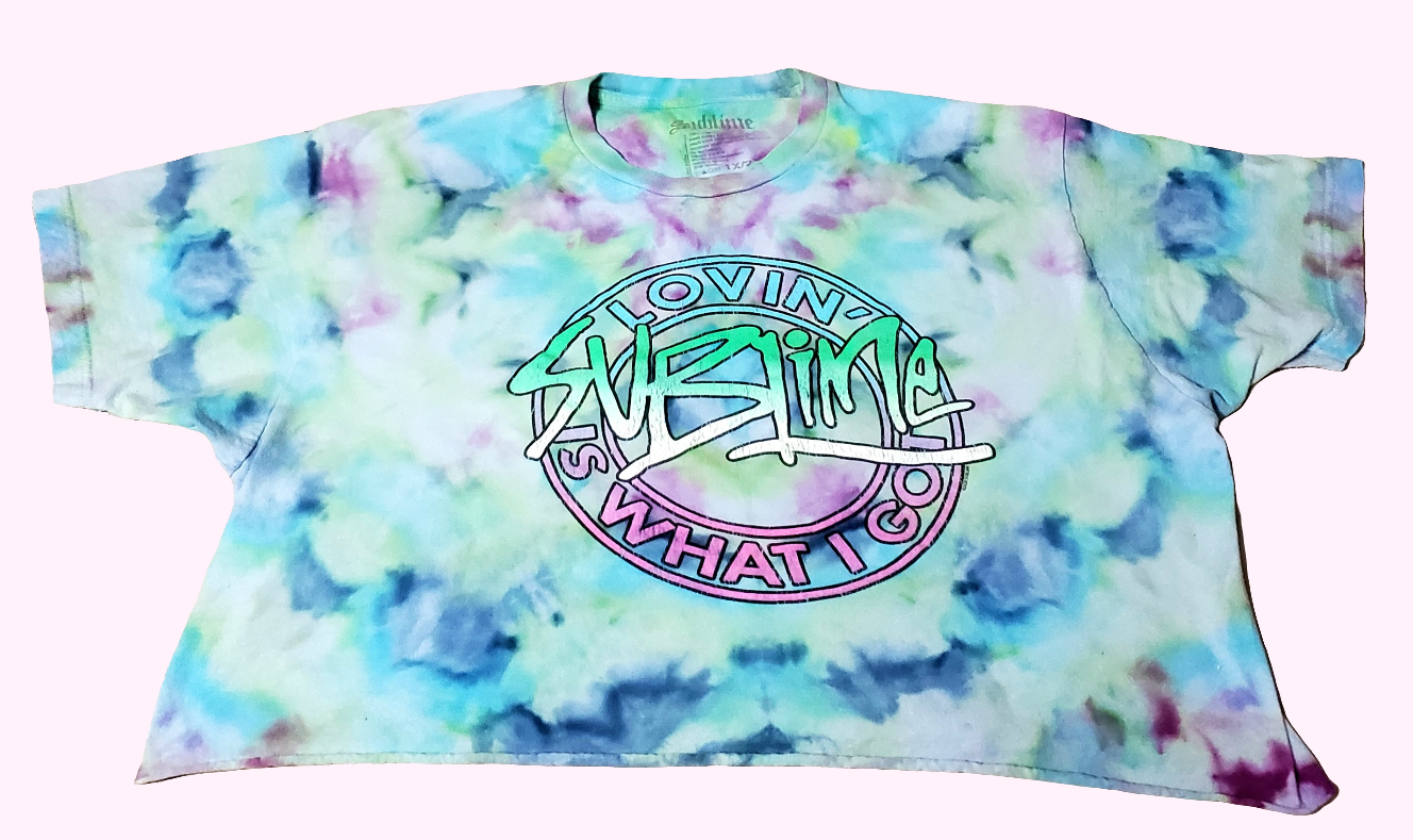 1X/2X Sublime Cropped Tiedye
