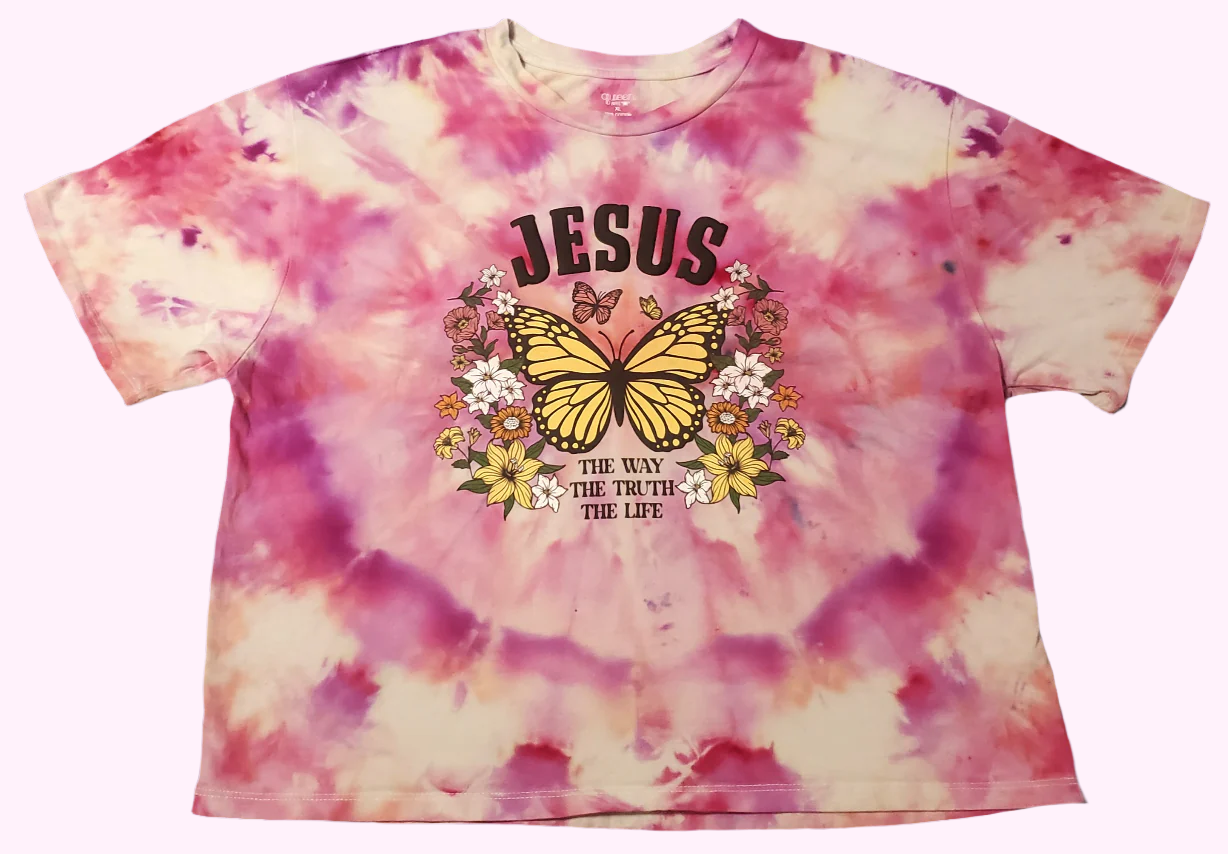 L Butterfly Crop Top