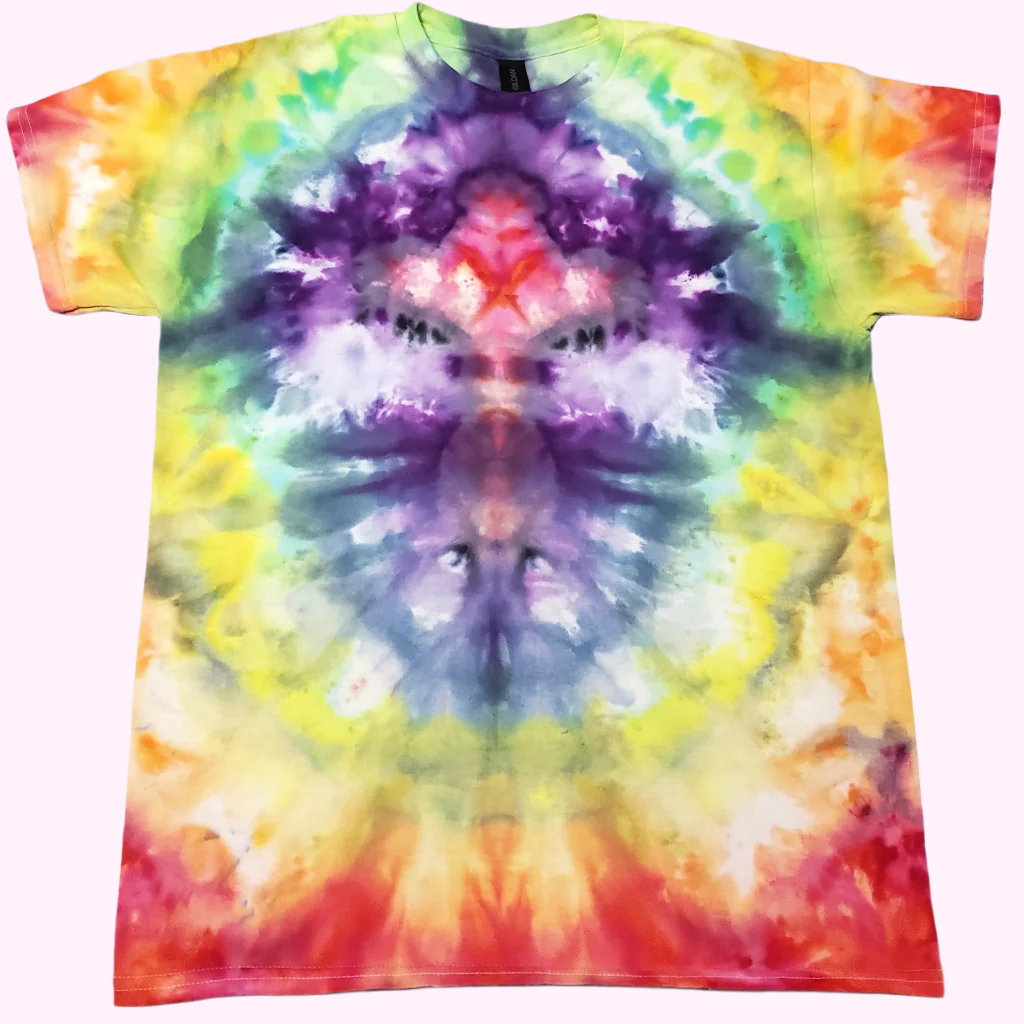 M Peacock Cross Tiedye Tee